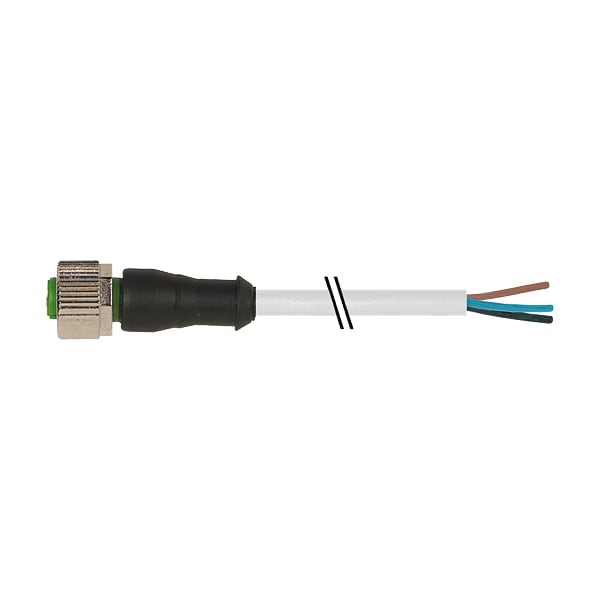 Murrelektronik M12 male 0 Degree / M12 female 90 Degree, TPE 4x22AWG ye UL/CSA, ITC/PLTC 1m 7000-12181-2330300 - main